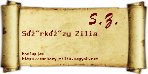 Sárközy Zilia névjegykártya